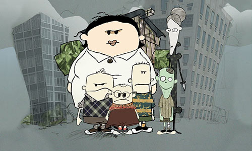 Plakat serialu "Włatcy móch"